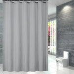rideau douche gris moderne opaque 180cm respectueux environnement salle bain
