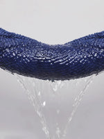 serviette bain absorbante bleu marine texture points moderne 80x150cm lavable machine