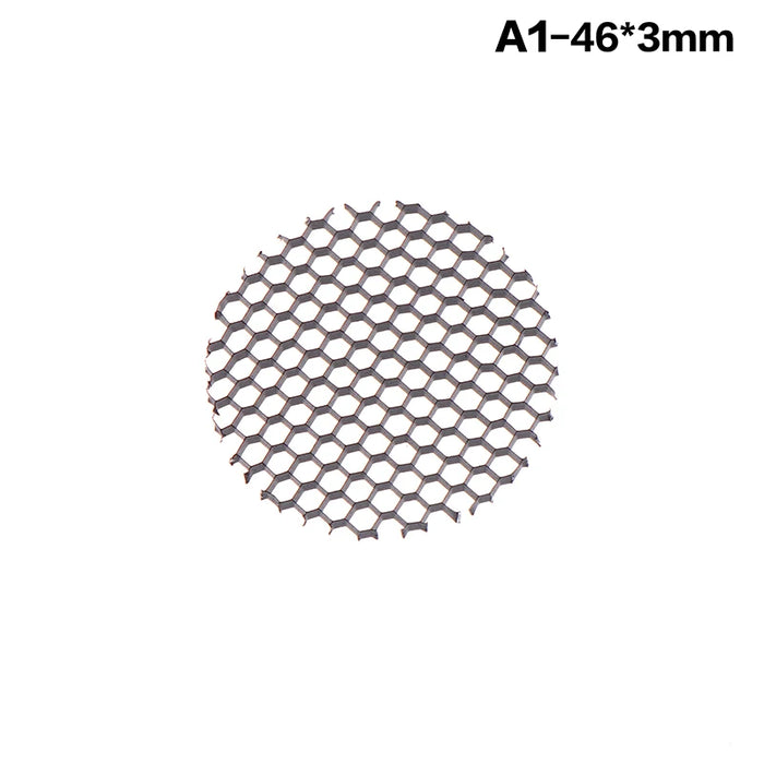 plafonnier led lumière douce abatjour projecteur rond maille nid d'abeille noir antiéblouissement aluminium moderne