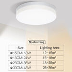 lampe moderne ultra mince blanc 36w 2000lm led 10m² éclairage quotidien