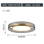 lampe moderne or noir brillante surface métal cuivre led éclairage quotidien rondSizeMode=14words