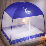 filet protection moustiques double porte pliable anti chute moderne transparent clips bleu blanc