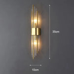 applique murale moderne or transparent acier inoxydable certification rohs ul vde ccc cqc fcc