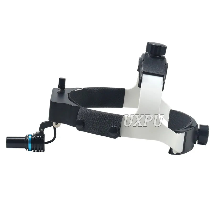 lampe frontale noire blanche ceinture ajustable haute luminosité antidérapante moderne fonctionnelle