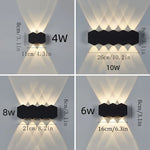 applique murale led noir contemporaine ip65 adhésive 110 240v 249 2000lm