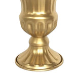 vase doré blanc gris floral classique élégant intérieur extérieur bouquets multiples support table arrangements