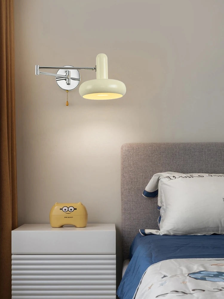 lampe murale articulée blanc vert moderne interrupteur vis fixations
