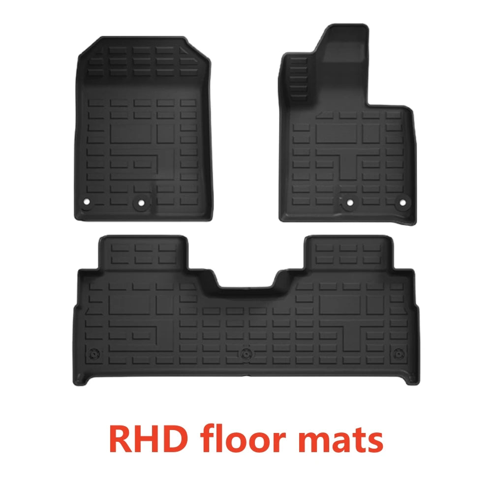 tapis sol voiture noir grille protection moderne clips fixations toutes saisons