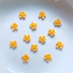 ornements résine fleurs colorées décoration bijoux accessoires coiffure enfantine simple 6mm