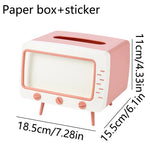 boîte mouchoirs moderne motif animalours papier toilette rangement rose vintage cartoon