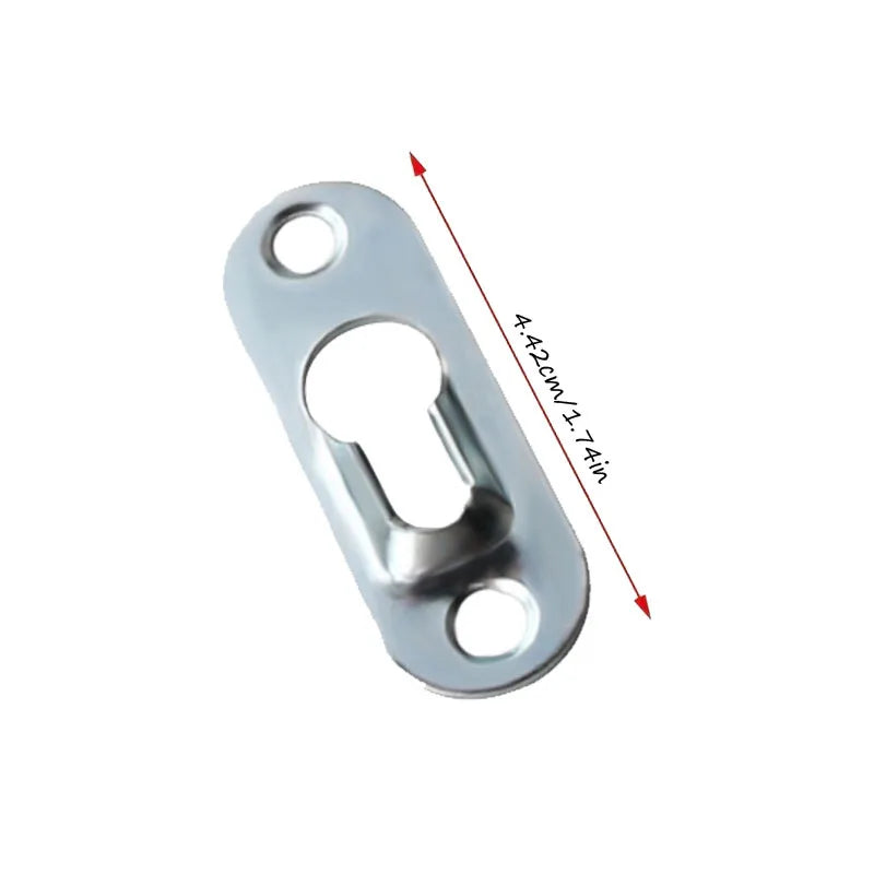 plaque fixation moderne 10 pièces argentées 4.2cm 1.74cm bricolage plomberie