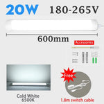 lampe led barre lumineuse blanc moderne 120cm clip interrupteur mural
