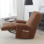 housse canapé fauteuil relax velours doux gris jaune rose bleu moderne extensible