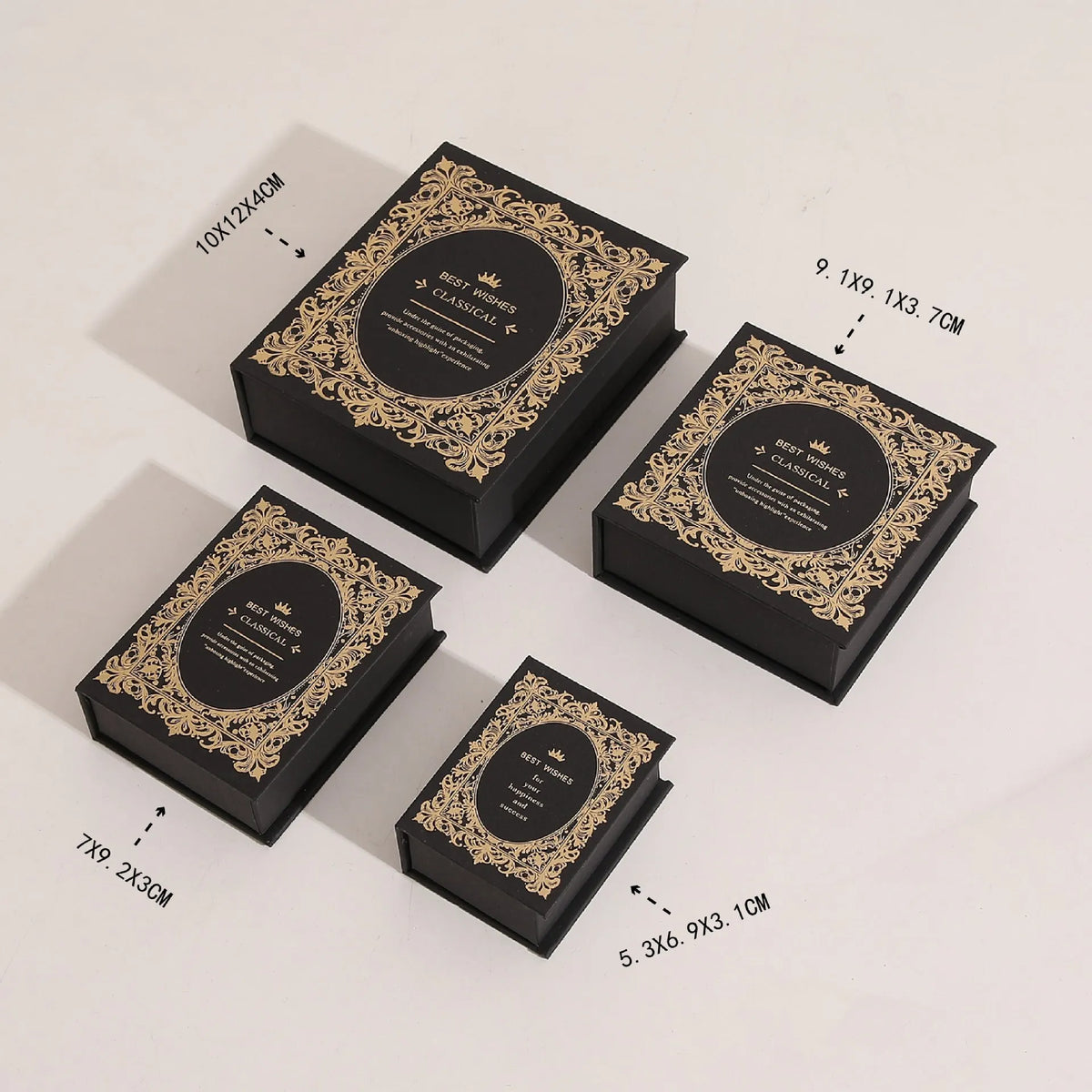 boîte bijoux carton luxe livre couvercle rabattable rangement colliers bagues