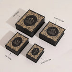 boîte bijoux carton luxe livre couvercle rabattable rangement colliers bagues