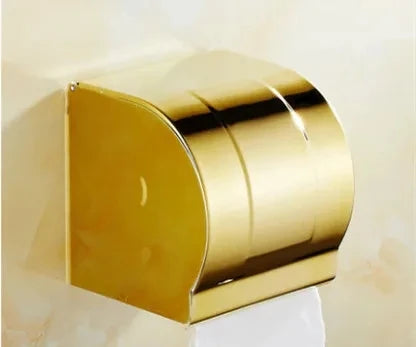 distributeur papier toilette doré moderne élégant porte téléphone mural inoxydable papier toilette