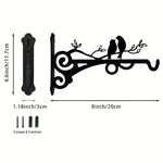 support mural décoratif oiseaux perchés plante suspendue lanterne oiseaux rustiqueextérieur led cheville vis