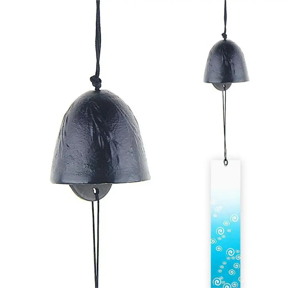 cloches vent moderne motif abstrait poissons vagues océan bleu vert noir jaune