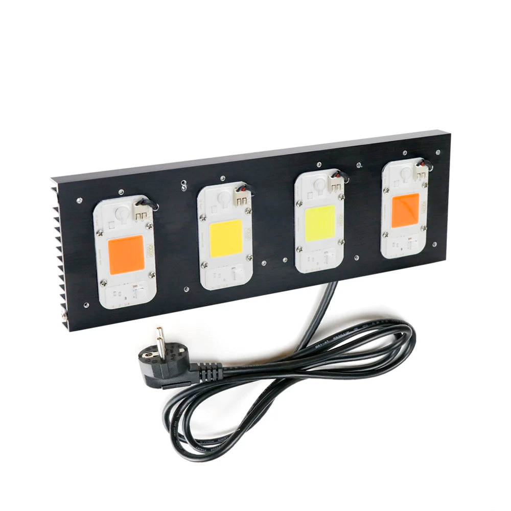 lampe led 2000w full spectrum noire blanche quadrillée moderne clips aluminium croissance