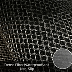 tapis antidérapant imperméable moderne maille dense sol intérieur noir gris rouge