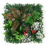 panneau mural végétal artificiel feuilles diverses moderne intérieur branches naturel clips opaques