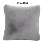 taies oreiller 45x45cm doublure pelucheuse motif flocon couleur neutre lit décoration voiture