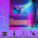lampe led moderne noire rgb controle application télécommande flux 249 2000w aluminium