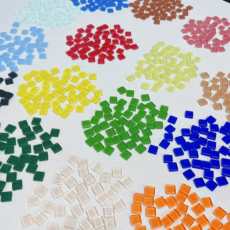 mosaïque artisanale carreaux céramique verre multicolore décoration murale projet diy
