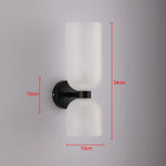 lampes murales modernes minimalistes verre transparent noir doré gris blanc