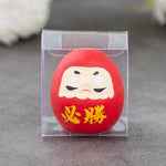 statuette japonaise daruma orange rouge noir vert violet rose blanche bonheur traditionnelle maison