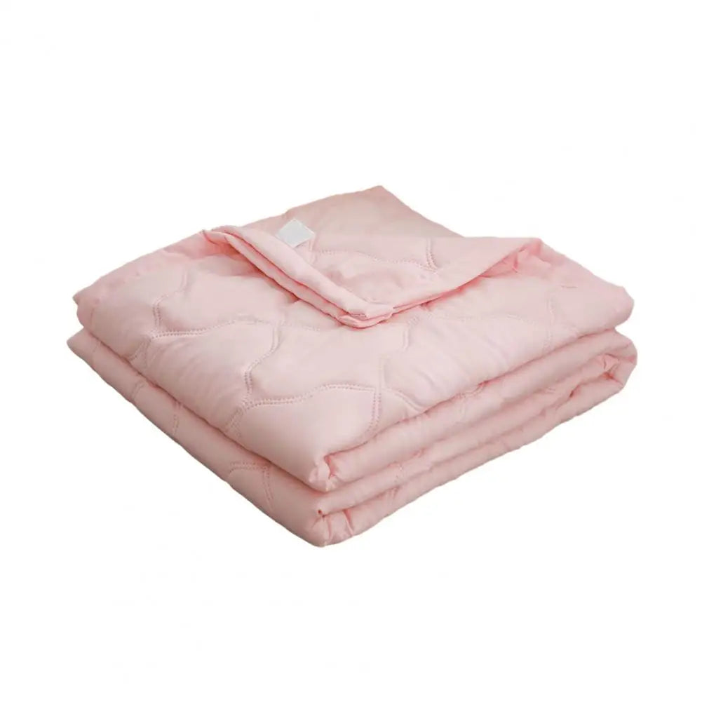 couverture matelassée légère motif géométrique rose clair moderne chambre d'été confortable respirante