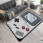 tapis sol rétro game boy blanc gris noir rose boutons jeu vidéo moderne antidérapant