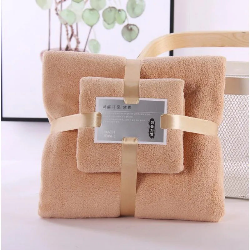 serviette bain douce pelucheuse rose bleu clair moderne 100 polyester lavable rapide absorption 70x140cm