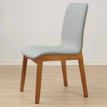 chaises salle manger moderne bois PU gris clair vert menthe rouge brique blanc minimaliste