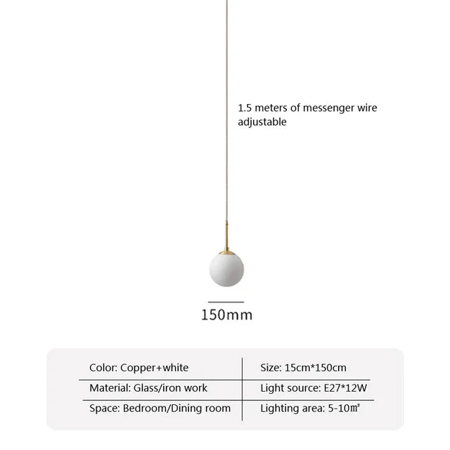 suspension lumineuse moderne or blanc sphères translucides pièces structure métal doré
