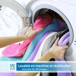 torchons microfibre couleurs mixtes rayures horizontales absorbants réutilisables nettoyage moderne utilitaire 30x30cm