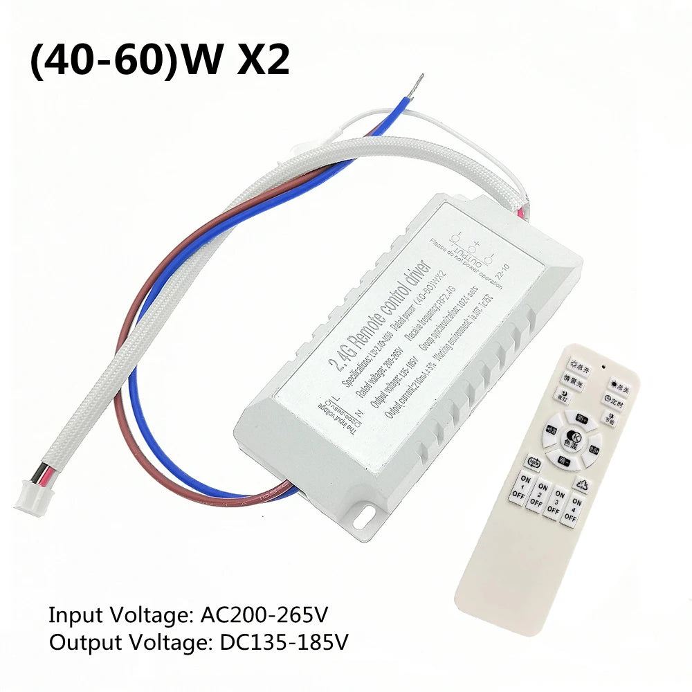 contrôleur lumière télécommande 24g rf variateur couleur led blanc électronique câbles connexion qr code
