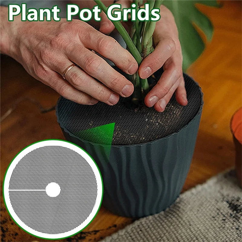 grille pot plante couverture protection sol prévention chat élastique fixe plante zz agrume ficus