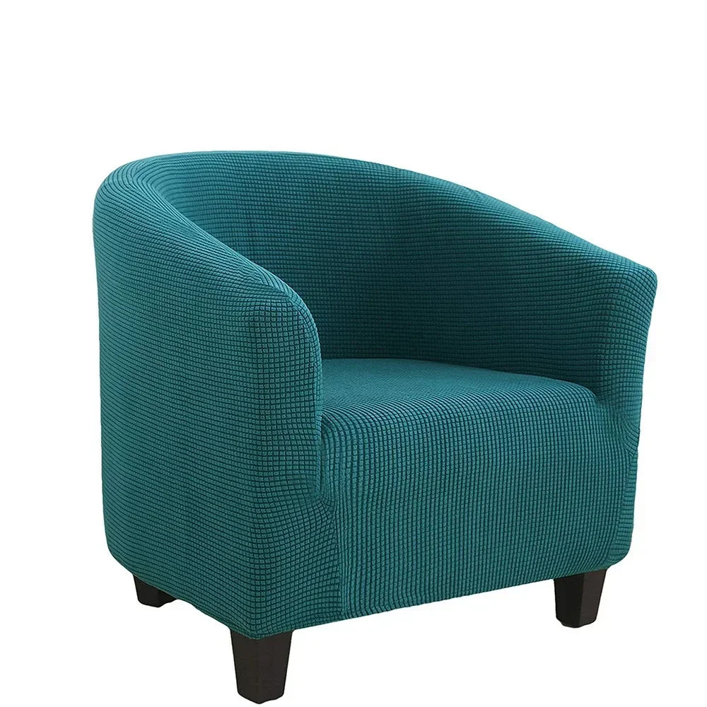 housse fauteuil moderne carreaux gris blanc élastique décorative salon salon maison intérieur