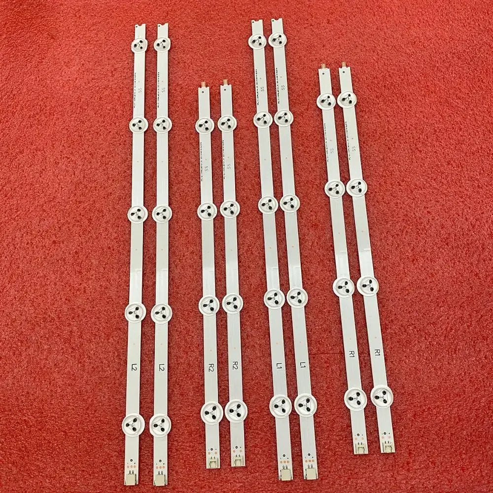 bandes led éclairage écran blanc modernes connecteurs étiquettes numéros série lisses fonctionnels
