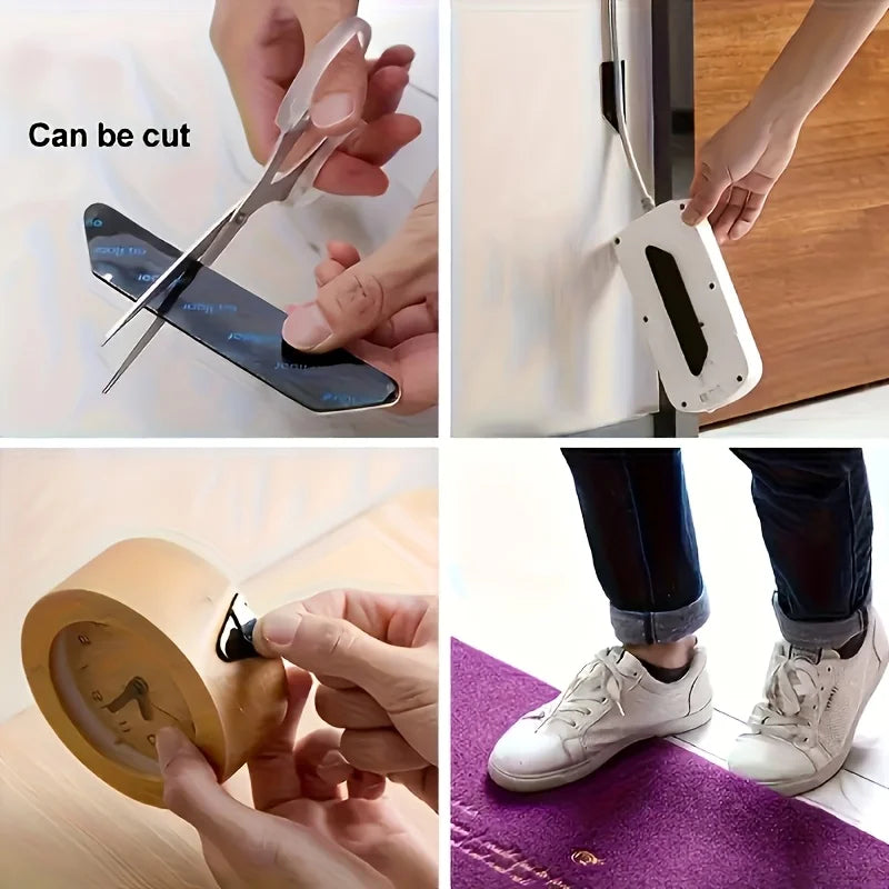 protections anti dérapantes tapis adhésives sans résidus noir crème utilitaires décoratives pack 13 pièces