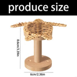 pince rideau tressée tortue naturelle beige artisanale rustique opaque fenêtre salon