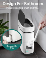 Poubelle salle de bain étanche pour petits espaces