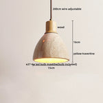 suspension lumineuse moderne pierre naturelle blanc brun lustre salon cuisine chambre minimaliste