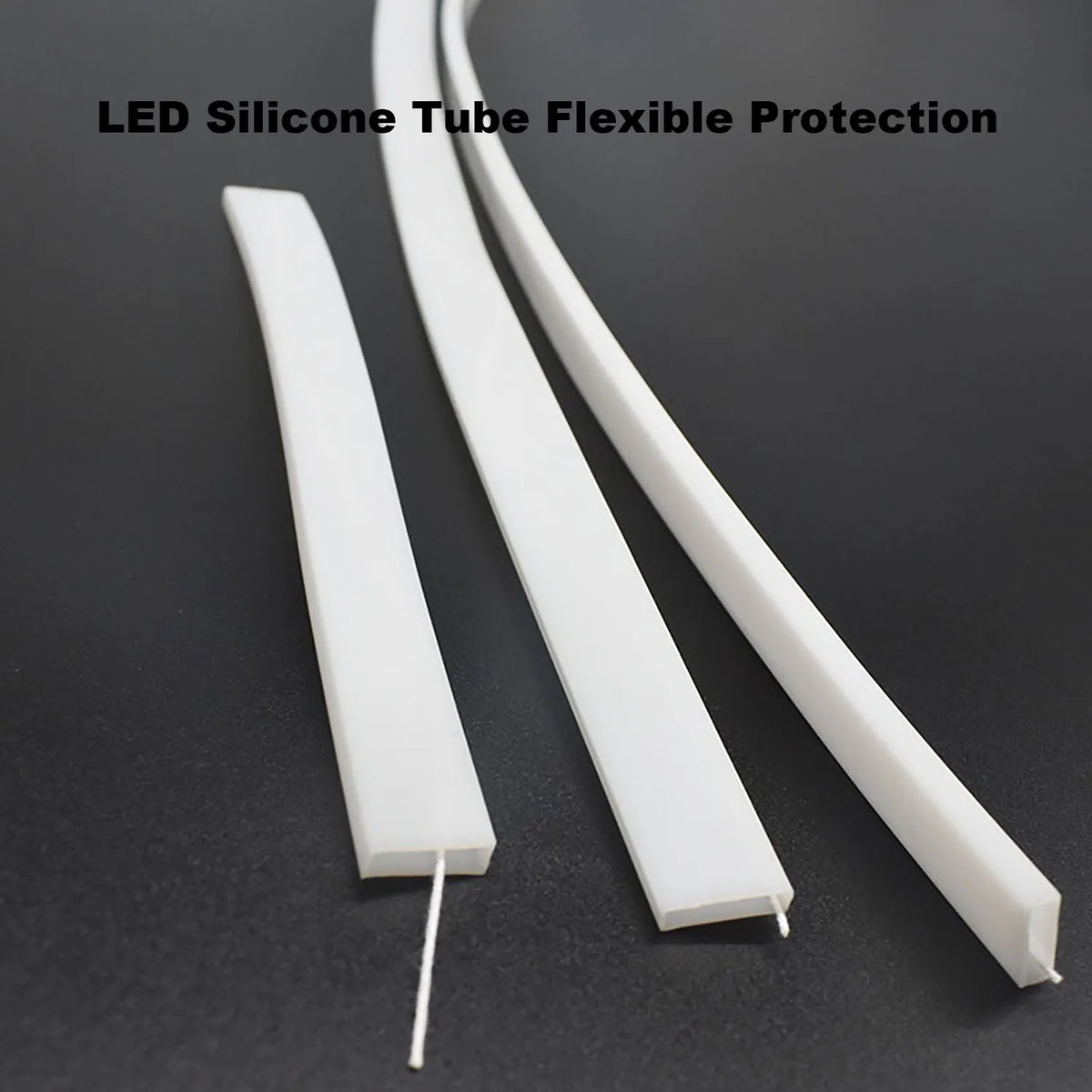 tube flexible blanc translucide moderne led étanche ip67 12mm ws2812 adaptable longueur