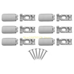 accessoires stores vénitiens blanc moderne utilitaire vis embouts supports plastique fixations chambre maison