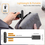 lampe clip led rechargeable 10 niveaux luminosité 600mha 12 leds noir blanc rose