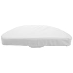 coussin massage tête blanc texture lisse moderne fixe face down relaxation spa salon