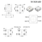 diodes led blanc ws2812b 5v 3528 5050 adhésif électronique plat nouvelle qualité