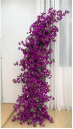 Guirlande fleurs artificielles bougainvilliers rose moderne extérieur décoration mariage anniversaire fêtes